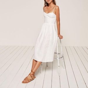 NWT Reformation Olivia linen dress 0